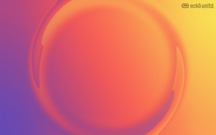 Ecko Unltd. abstract gradient circle