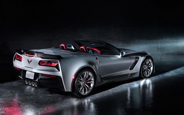 Silver Chevrolet Corvette Z06 Convertible
