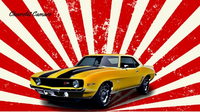 1969 Chevrolet Camaro SS Z/28 Yellow and Black