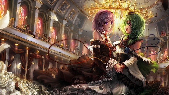 Komeiji Koishi and Komeiji Satori from Touhou