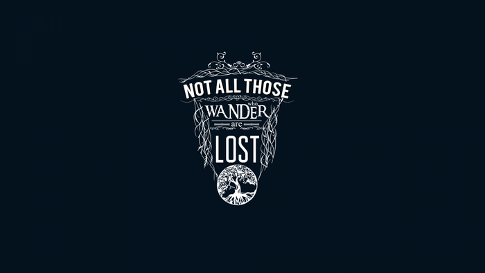 Not All Those Who Wander Are Lost quote with tree of life