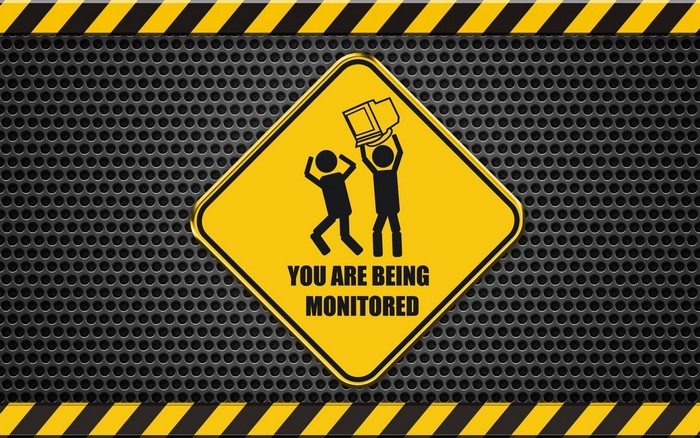 Warning sign: You are being monitored