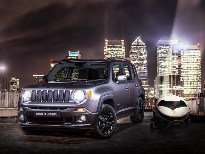 Jeep Renegade "Dawn of Justice" with Batman symbol