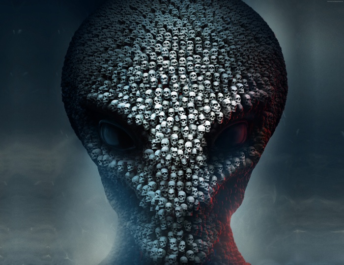 Alien made of skulls from XCOM 2