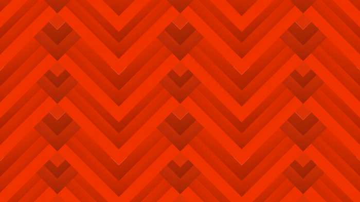 Red and orange geometric chevron pattern