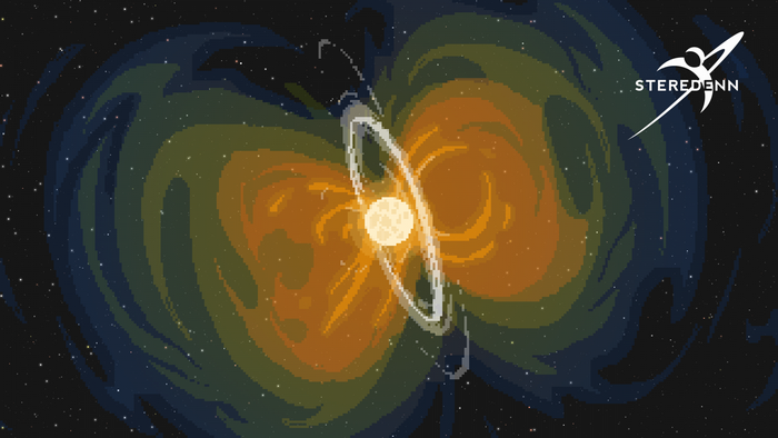 Steredenn pixel art illustration of a celestial object