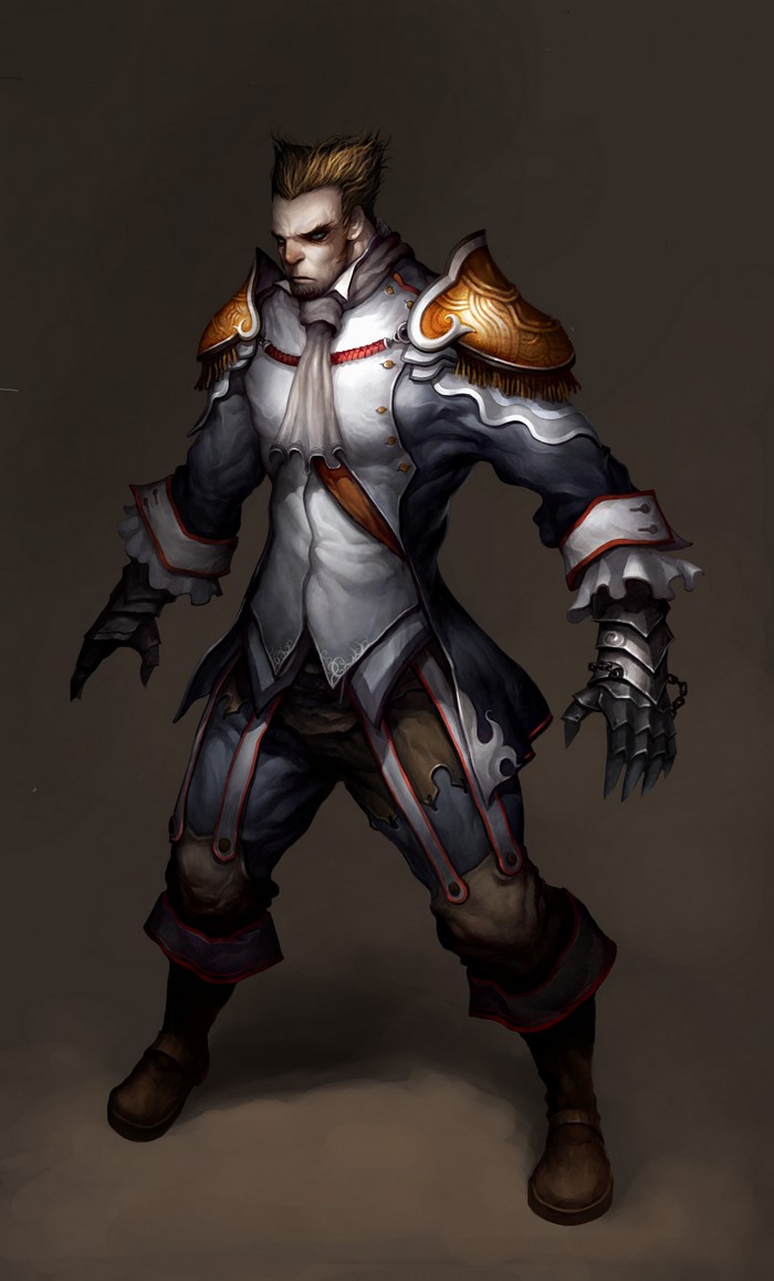 Man in ornate armor from Atlantica Online