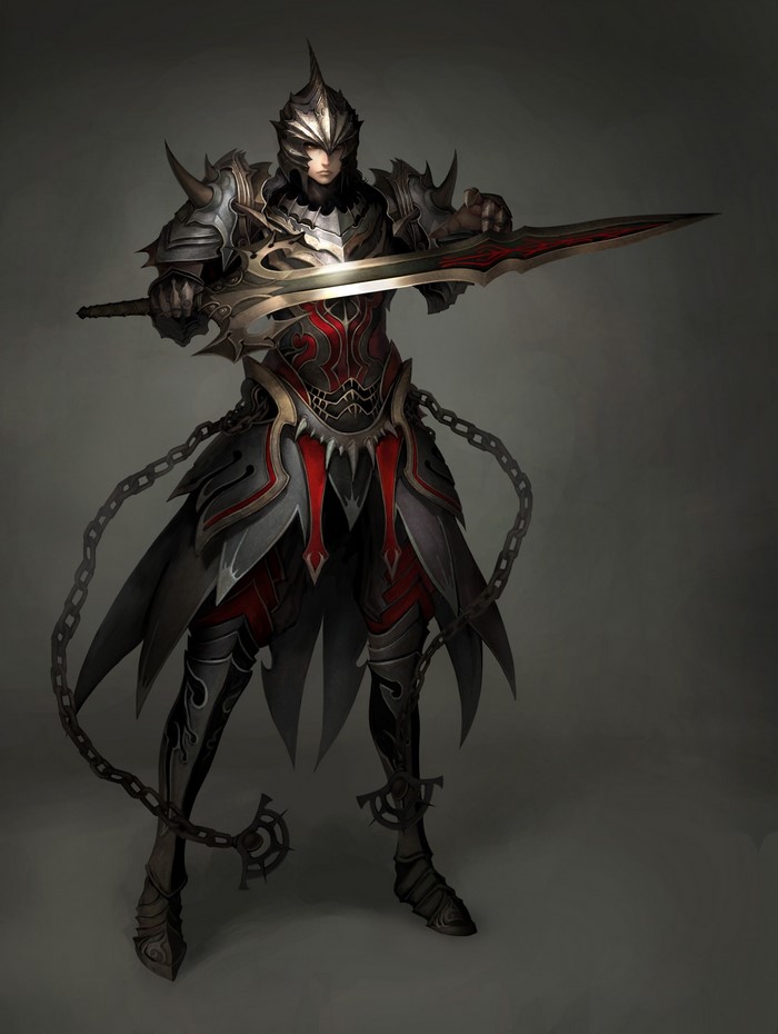 Knight with sword from Atlantica Online