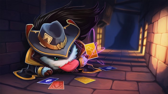 Twisted Fate from League of Legends playing cards