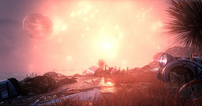 The Solus Project sci-fi landscape with debris