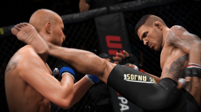 EA Sports UFC 2 fighters in octagon