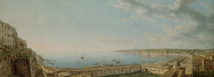 Naples Bay and Coastline by Giovanni Battista Lusieri