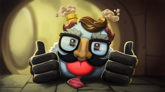 Poro from League of Legends with disguise
