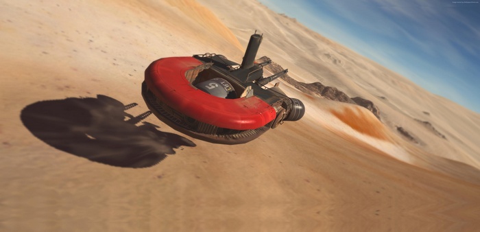 Homeworld: Deserts of Kharak vehicle on sand dune