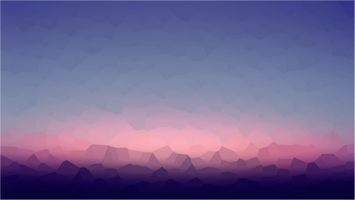 Abstract geometric landscape at dawn or dusk