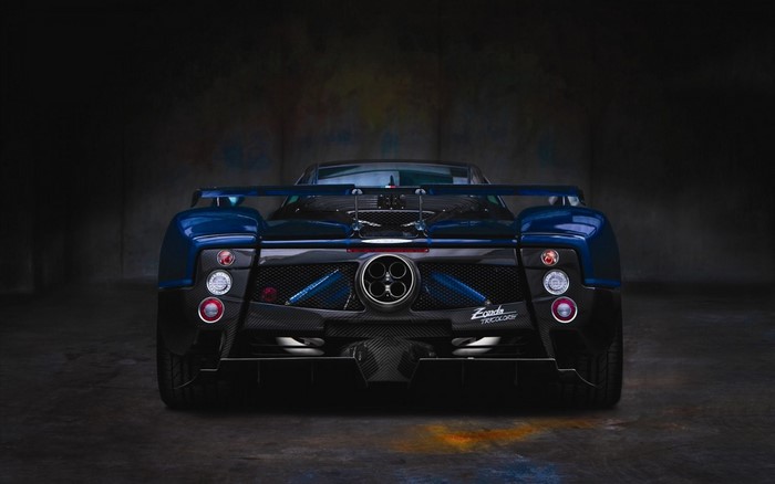 Pagani Zonda Tricolore rear view