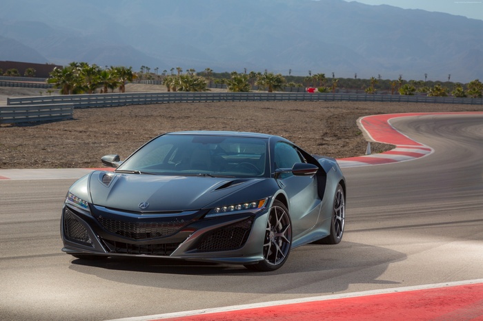 Acura NSX on a race track