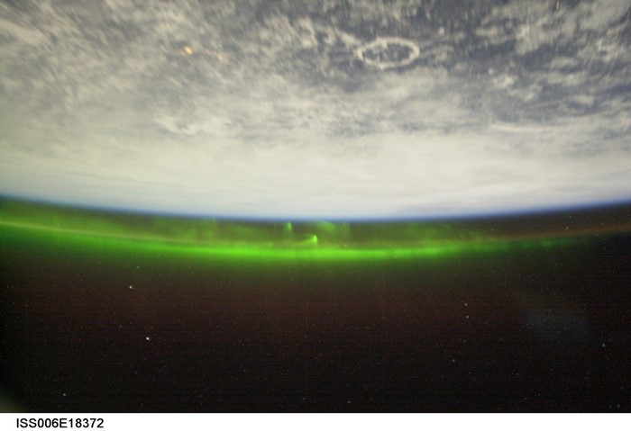 Aurora Borealis seen from space