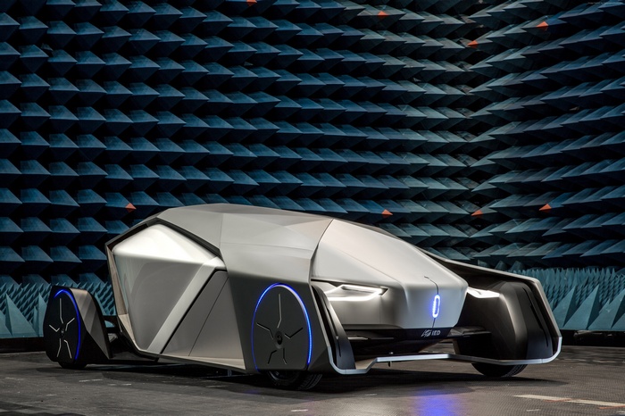 IED SHIWA concept car in an anechoic chamber