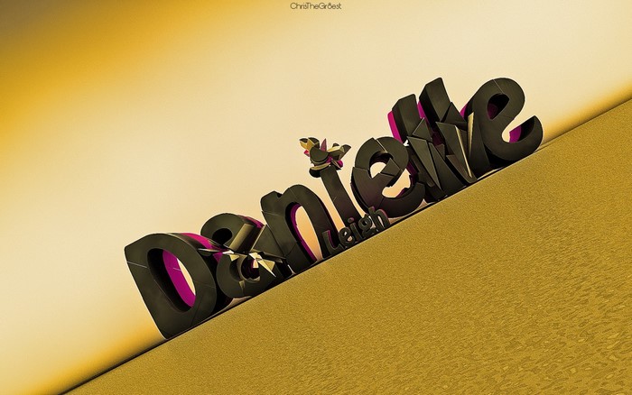 Danielle Leigh 3D Typography Art