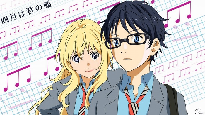 Kaori Miyazono and Kousei Arima from Shigatsu wa Kimi no Uso