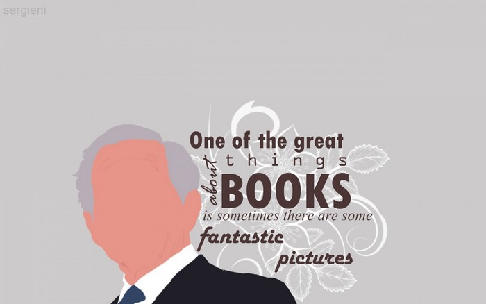 George W. Bush quote about books