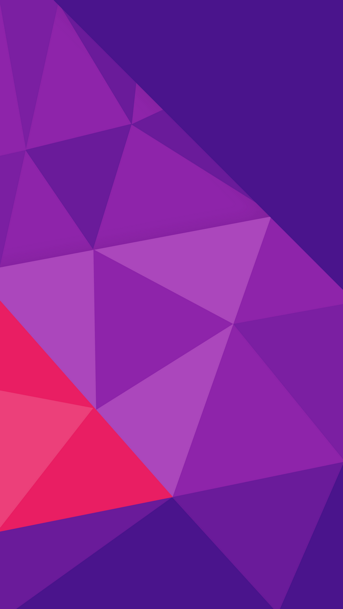 Abstract geometric pattern with purple and pink triangles