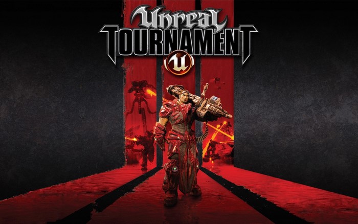 Unreal Tournament III character with a large weapon