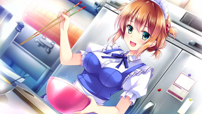 Tange Kasumi from Golden Marriage cooking