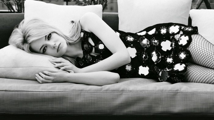 Emma Stone in Black and White Artistic Portrait