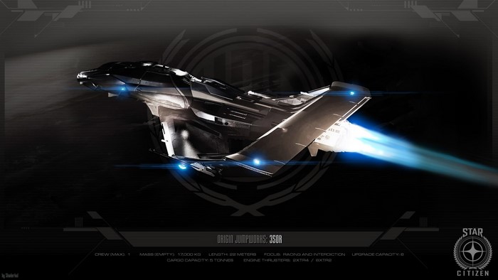 Origin Jumpworks 350R spaceship in Star Citizen