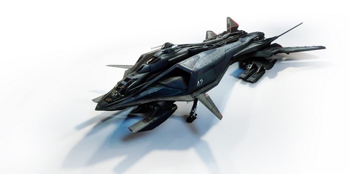 Star Citizen Aegis Vanguard Harbinger spaceship model