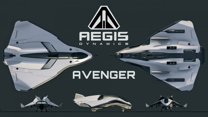 Aegis Dynamics Avenger Spaceship from Star Citizen