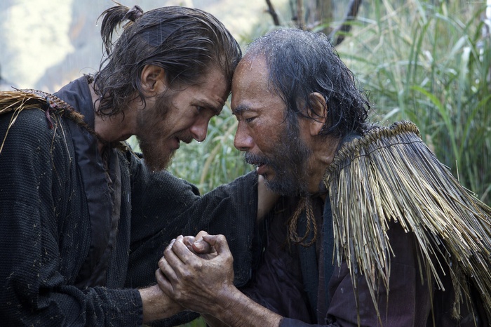 Andrew Garfield and Shinnosuke Abe in Silence