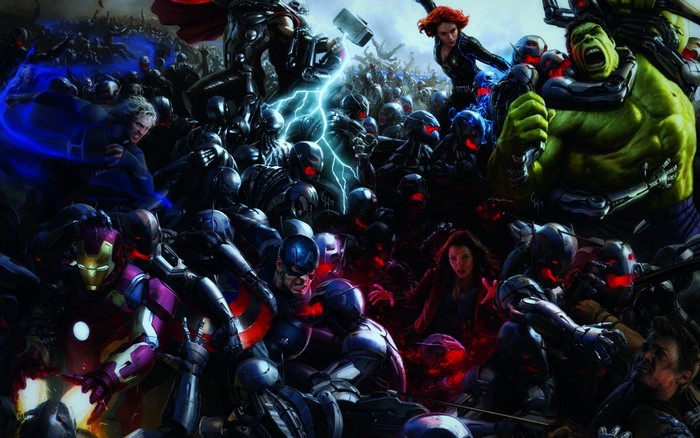 Avengers Age of Ultron battle scene