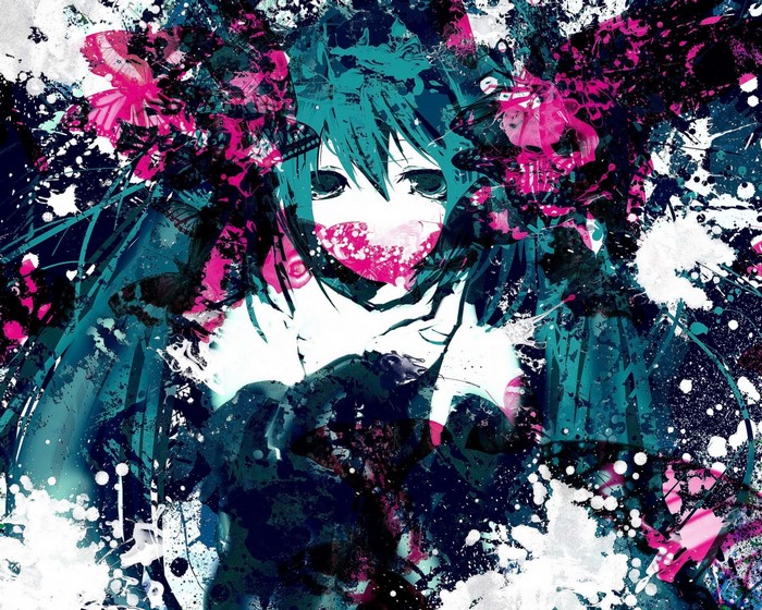 Hatsune Miku illustration by Meola
