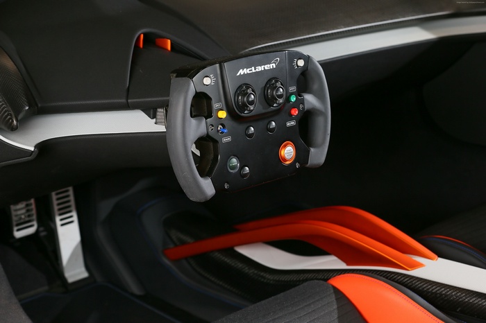 McLaren 675LT Interior with Steering Wheel