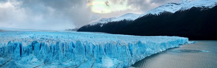 Stunning Glacier and Mountain Landscape in Patagonia