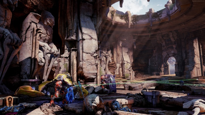 Killer Instinct 3 fighting game characters in ancient ruins