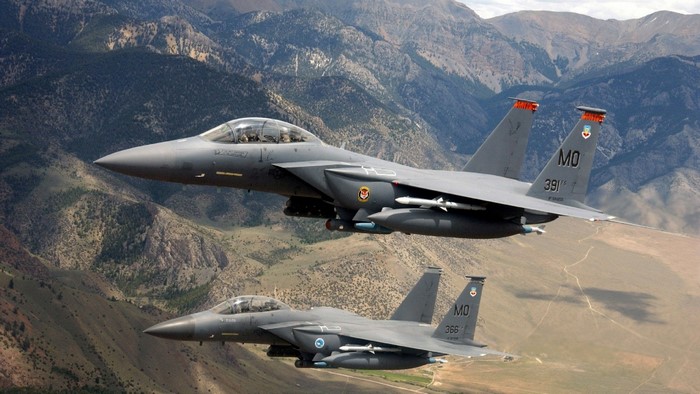 McDonnell Douglas F 15 Eagle Fighter Jets in Flight