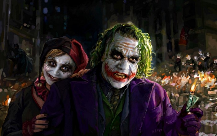 Joker and Harley Quinn from DC Comics