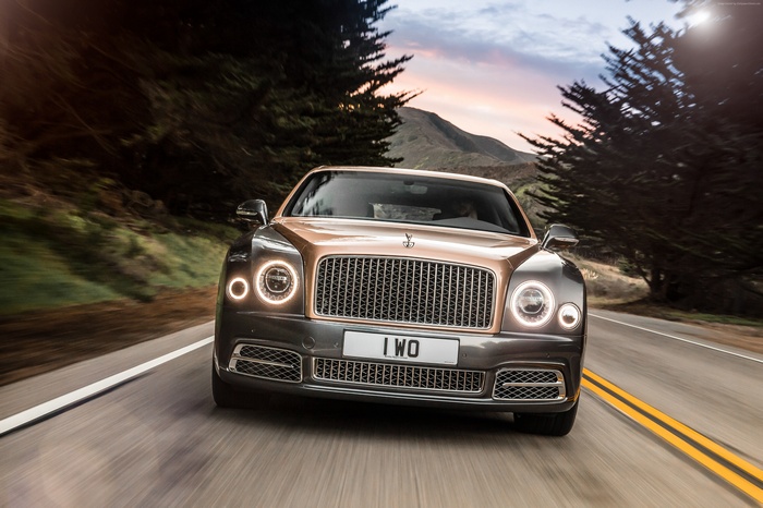 Bentley Mulsanne Extended Wheelbase driving on a road