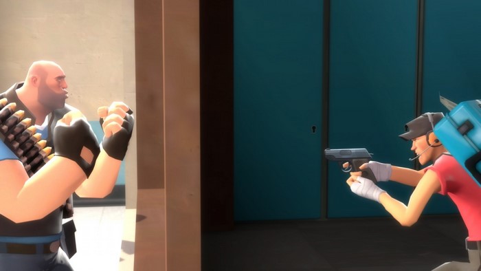Scout and Heavy from Team Fortress 2