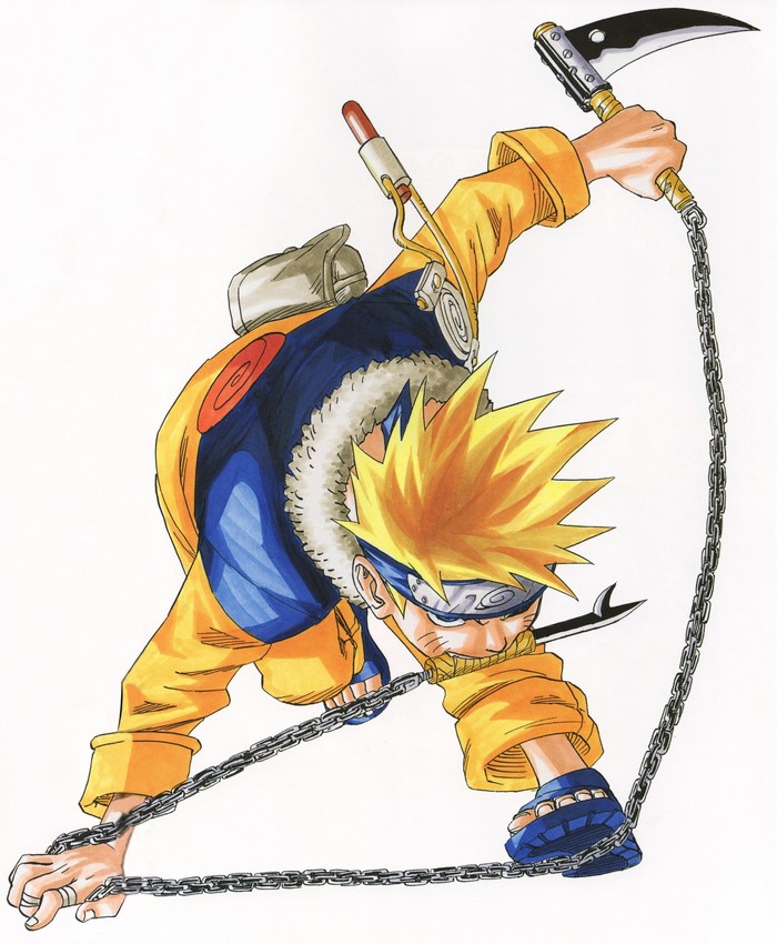 Naruto Uzumaki with a Kusarigama