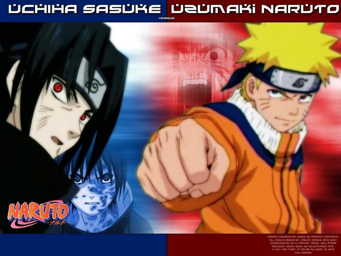 Uchiha Sasuke and Uzumaki Naruto from Naruto