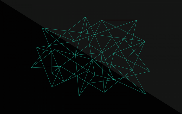 Abstract geometric network illustration