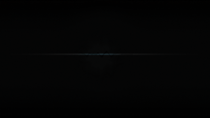 Minimalist black background with lens flare