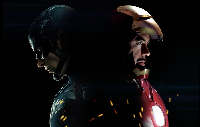 Captain America and Iron Man from Captain America 3: Civil War