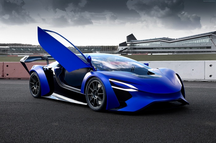 Techrules AT96 TREV supercar with doors open