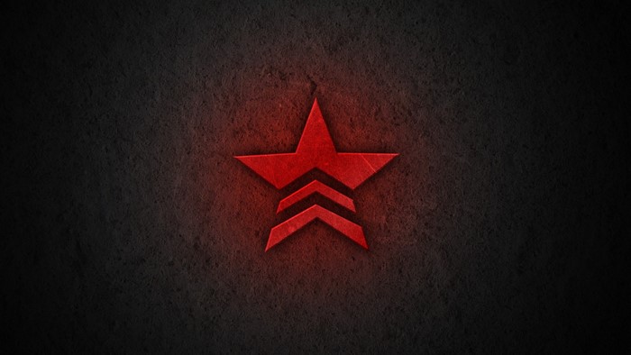 Mass Effect Renegade symbol on dark background